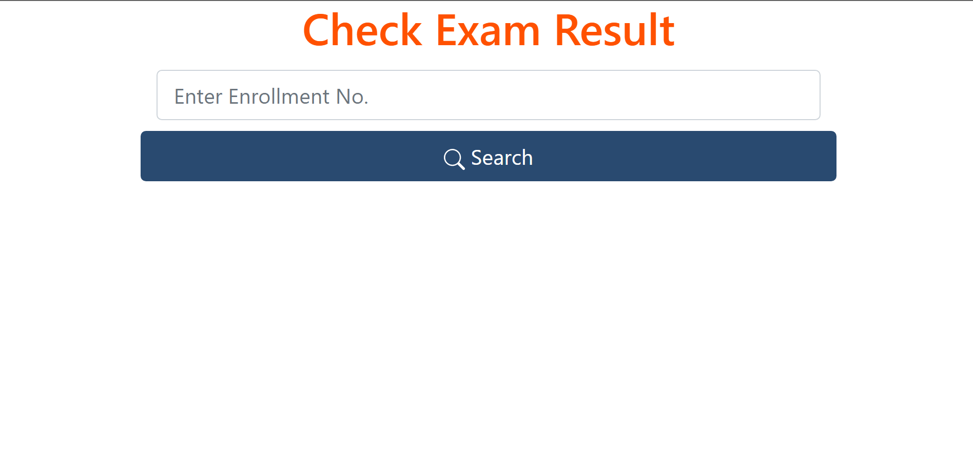 Exam Result Management System